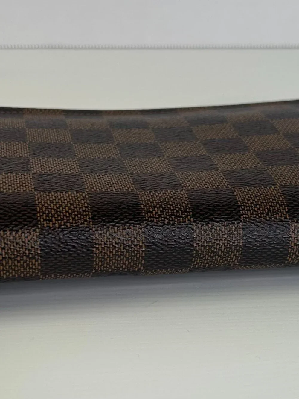 Authentic Louis Vuitton Damier Ebene Zip Around Organizer Wallet